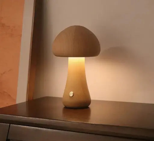 Modern Mushroom Table Lamp | Retro LED Bedside Light for Bedroom & Living Room Décor