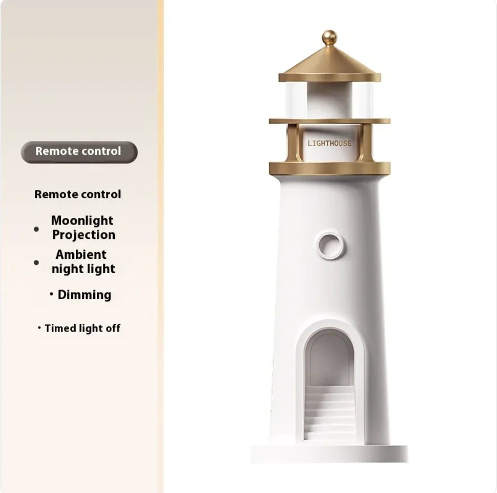 Lighthouse Night Light | Coastal LED Bedside Lamp for Bedroom, Nursery & Home Décor