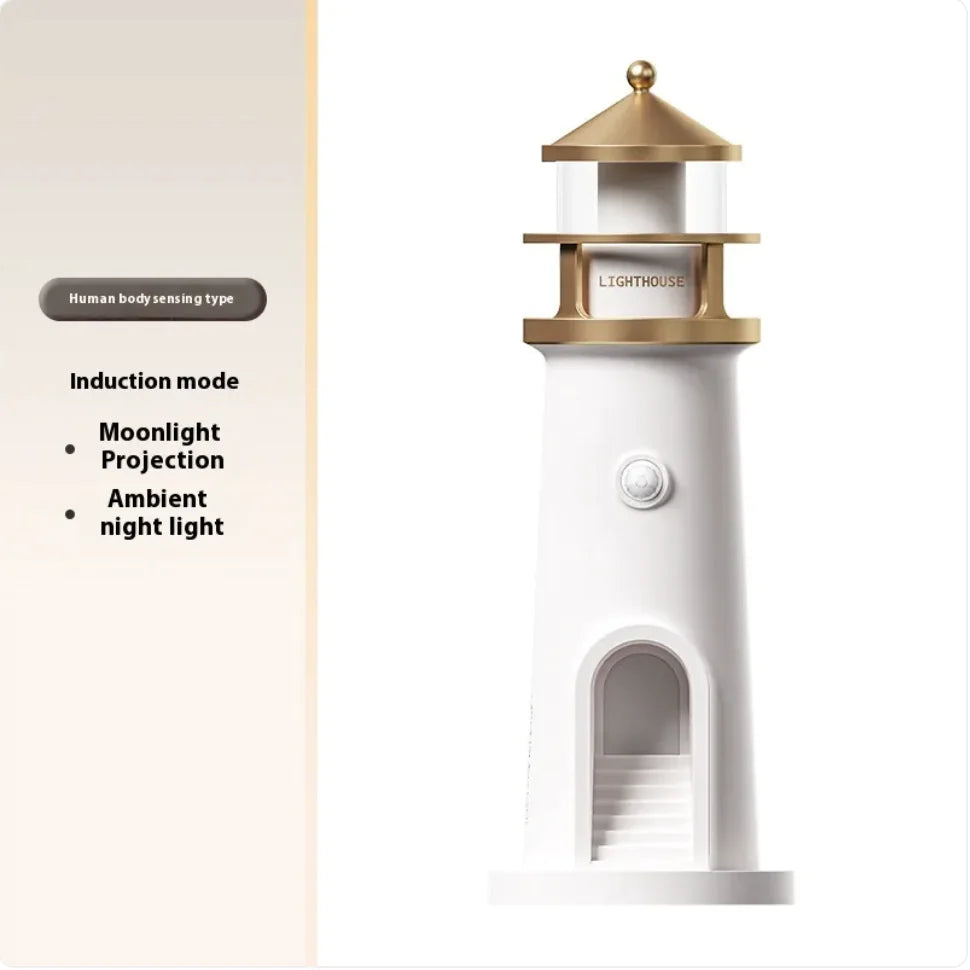 Lighthouse Night Light | Coastal LED Bedside Lamp for Bedroom, Nursery & Home Décor