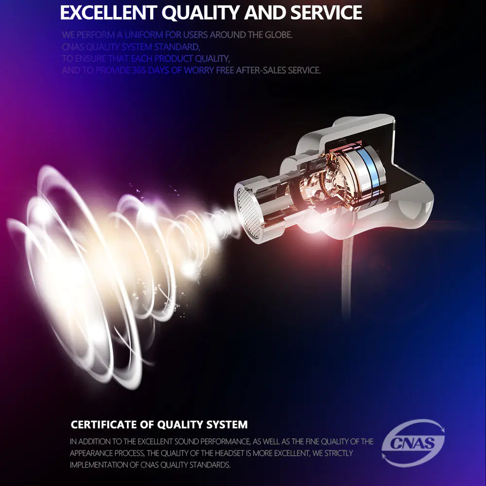 Heavy Bass Wired Earbuds with Built-In Microphone ā Durable Metal Design