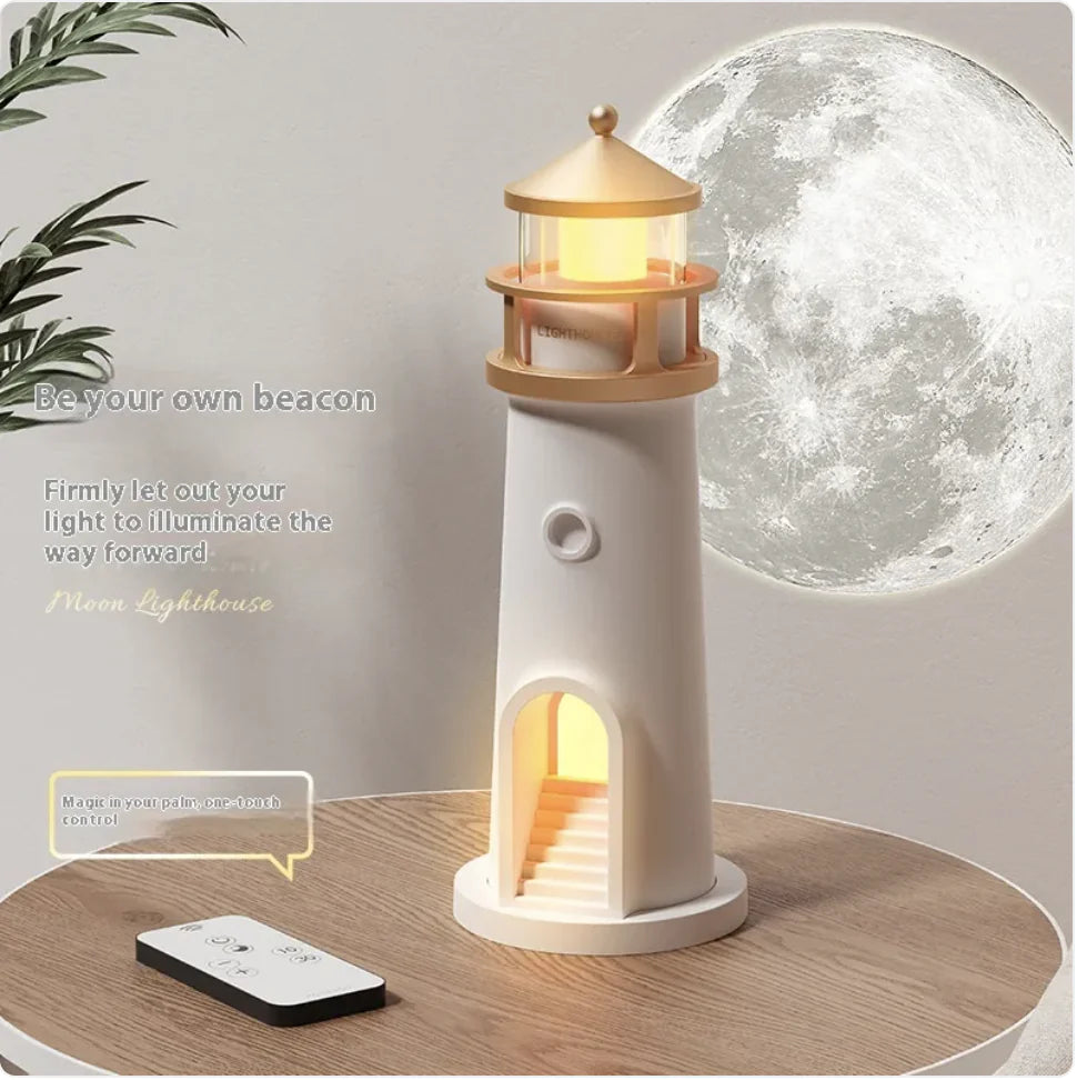 Lighthouse Night Light | Coastal LED Bedside Lamp for Bedroom, Nursery & Home Décor
