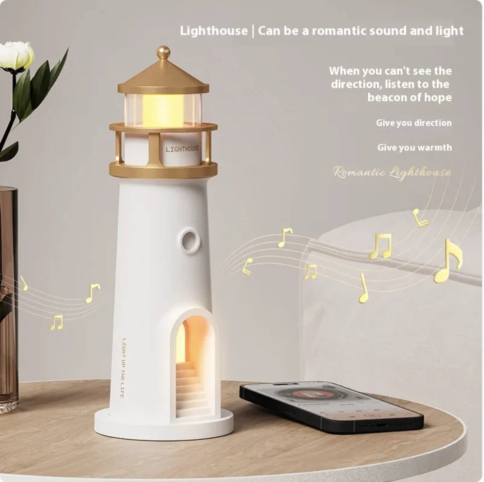 Lighthouse Night Light | Coastal LED Bedside Lamp for Bedroom, Nursery & Home Décor