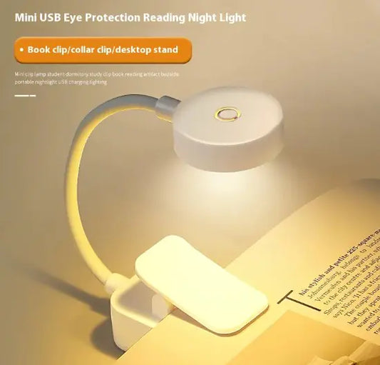 Folding Mini Clip Book Lamp | Portable LED Reading Light for Bed & Travel