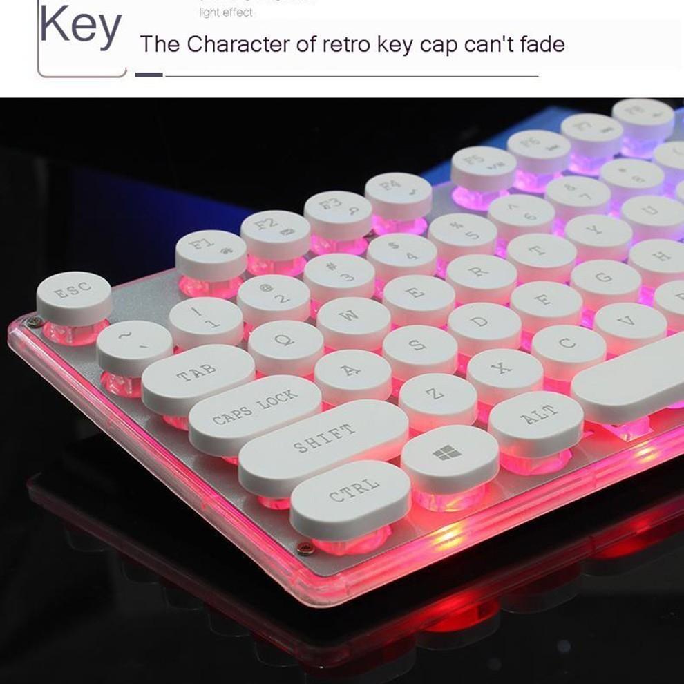 Dragon LED Gaming Keyboard & Mouse Set USB Wired with Rainbow Backlight