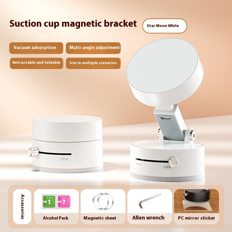 Foldable Magnetic Car Phone Holder | Suction Cup Mount for Hands-Free Smartphone Navigation