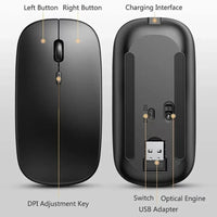Xiaomi MIJIA Dual-Mode Wireless Mouse | Rechargeable, Portable & Silent for Work & Travel