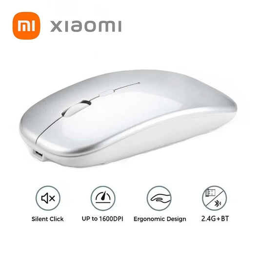Xiaomi MIJIA Dual-Mode Wireless Mouse | Rechargeable, Portable & Silent for Work & Travel