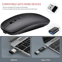Xiaomi MIJIA Dual-Mode Wireless Mouse | Rechargeable, Portable & Silent for Work & Travel