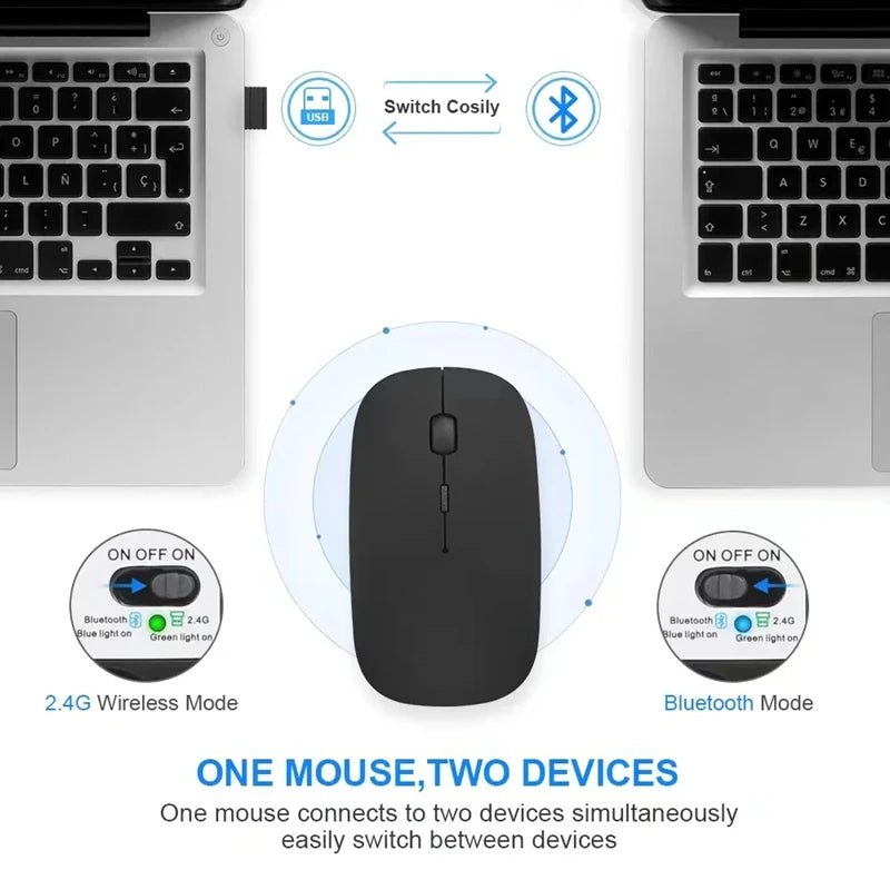 Xiaomi MIJIA Dual-Mode Wireless Mouse | Rechargeable, Portable & Silent for Work & Travel
